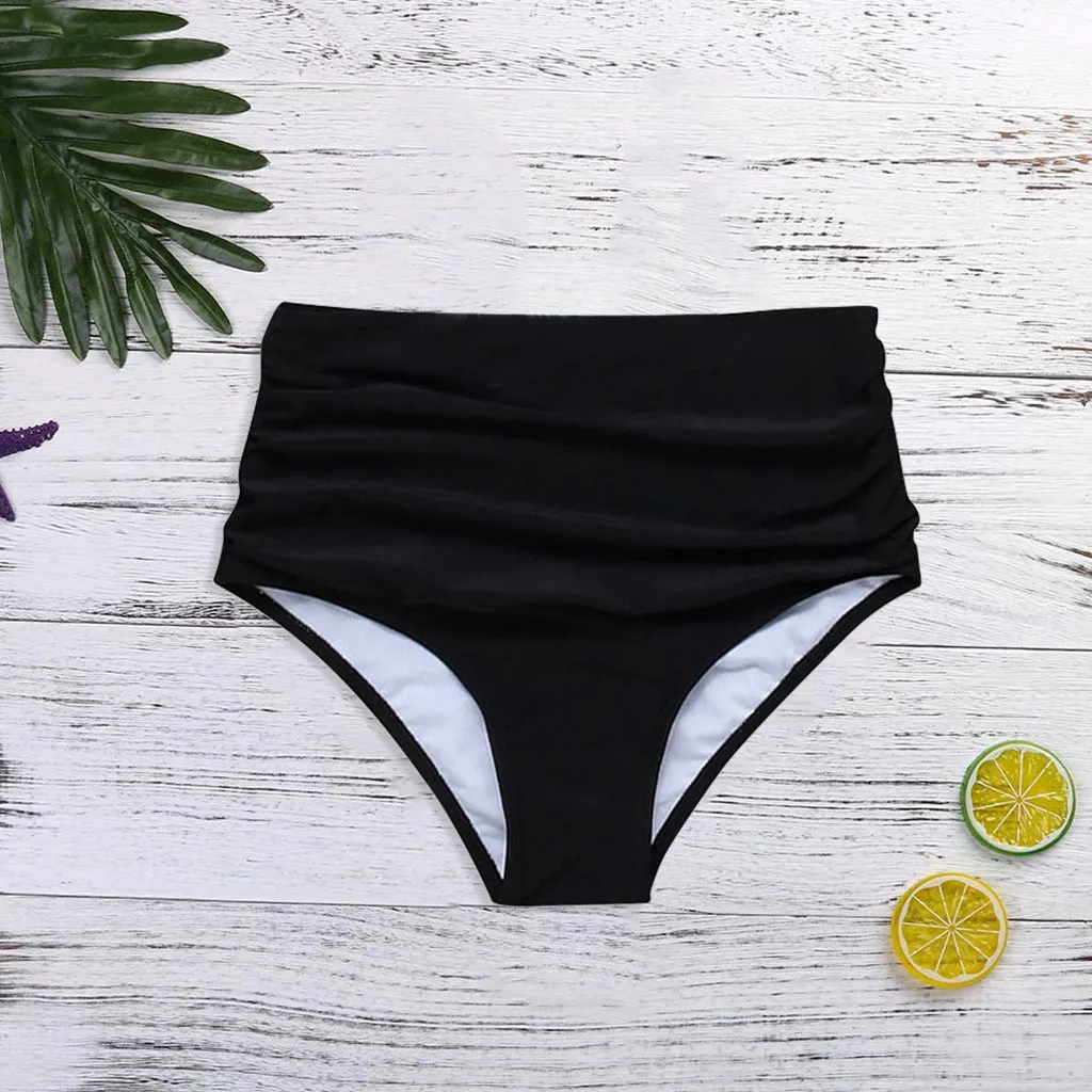 High Waist Bikini Bottom Women Swimming Panties Ladies Summer Fashion Printed Sexy Bikini Swim Shorts Bottom Women Swimsuit 2022
