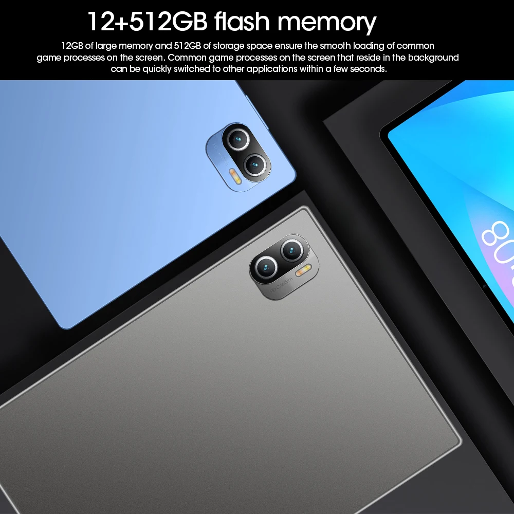 Description Picture 5 of itemOriginal World Premiere Pad 5 Pro Tablet 11inch Snapdragon 870 12GB+512GB Tablete PC 120Hz 2.5K LCD Display 5G Tablet Android