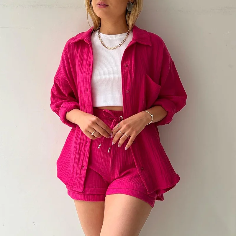 Description Picture 6 of itemTwo Piece Sets Womens Outifits  Women Clothing Short Sets Matching Sets Summer New Fashion Clothes Casual Vintage Streetwear