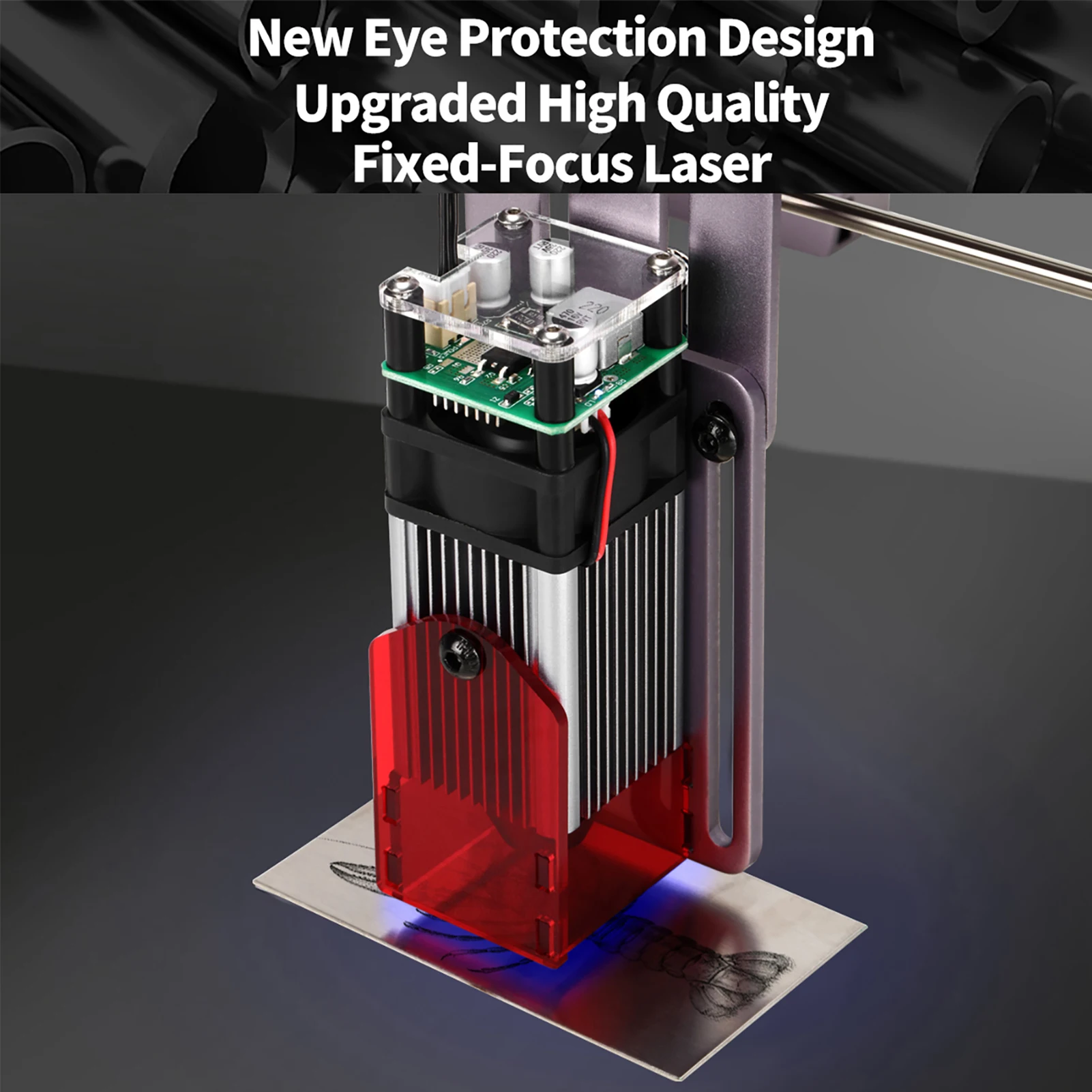 Description Picture 5 of itemATOMSTACK A5 Pro 40W Laser Engraver CNC DIY Fixed-Focus Laser Cutter Eye Protection Laser Engraving Cutting Machine 410x400mm