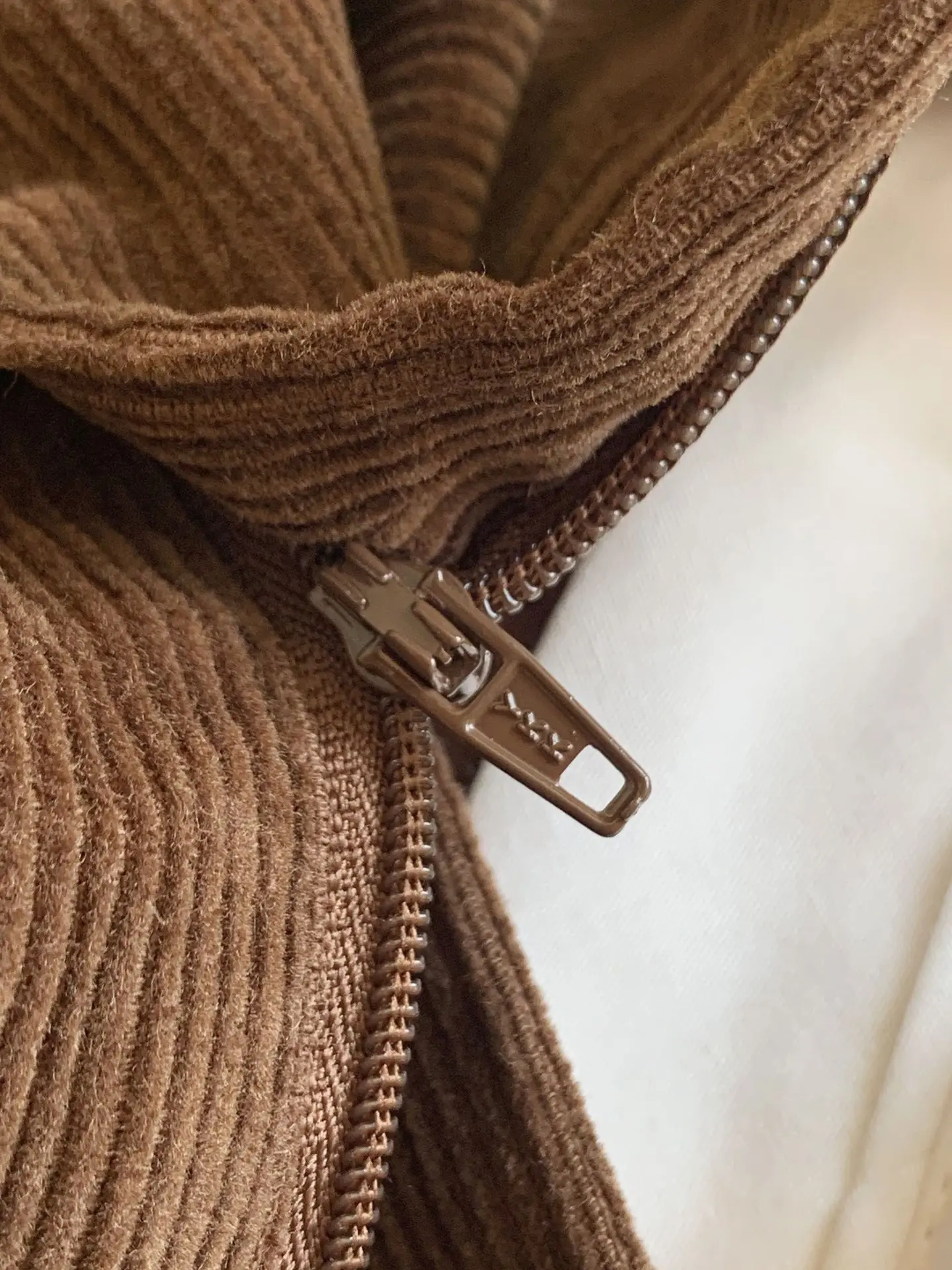Description Picture 6 of itemStreetwear Women Custom-woven Brown Corduroy Pants Double-pleated Slimming Straight-leg Pants for Woman