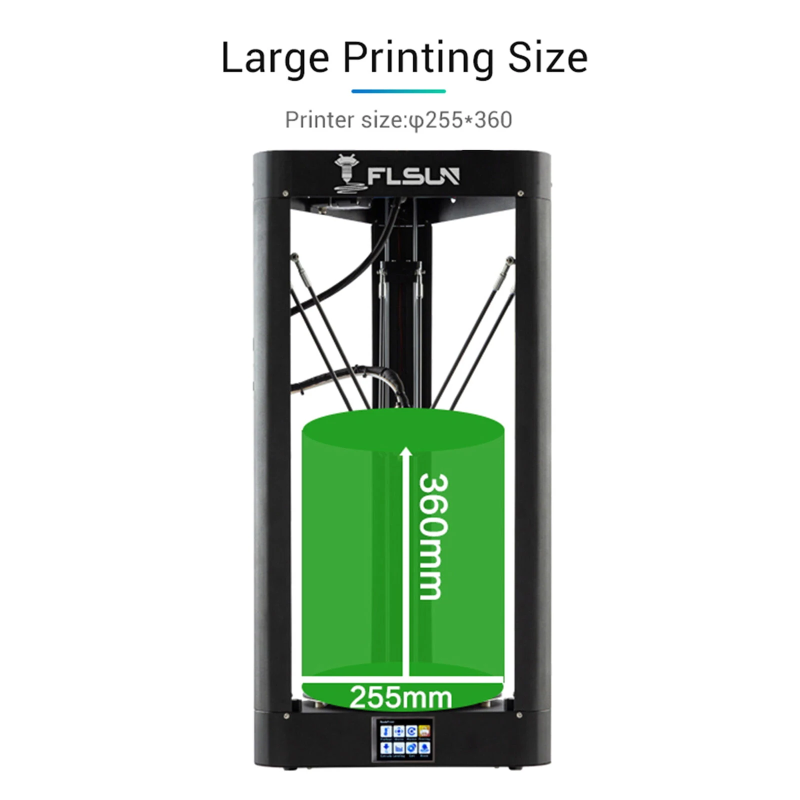 3D Printer FLSUN QQ-S-PRO Delta Kossel Auto-Level Upgraded Resume Pre-Assembly TFT 32-Bits Board Impressora  Drucker