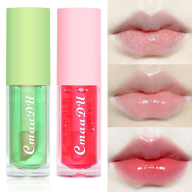 Moisturizing Natural Fruit Color Changing Lip Gloss Lip Oil Portable Waterproof Lasting Nutritious 6 Colors Lips Care Lipstick