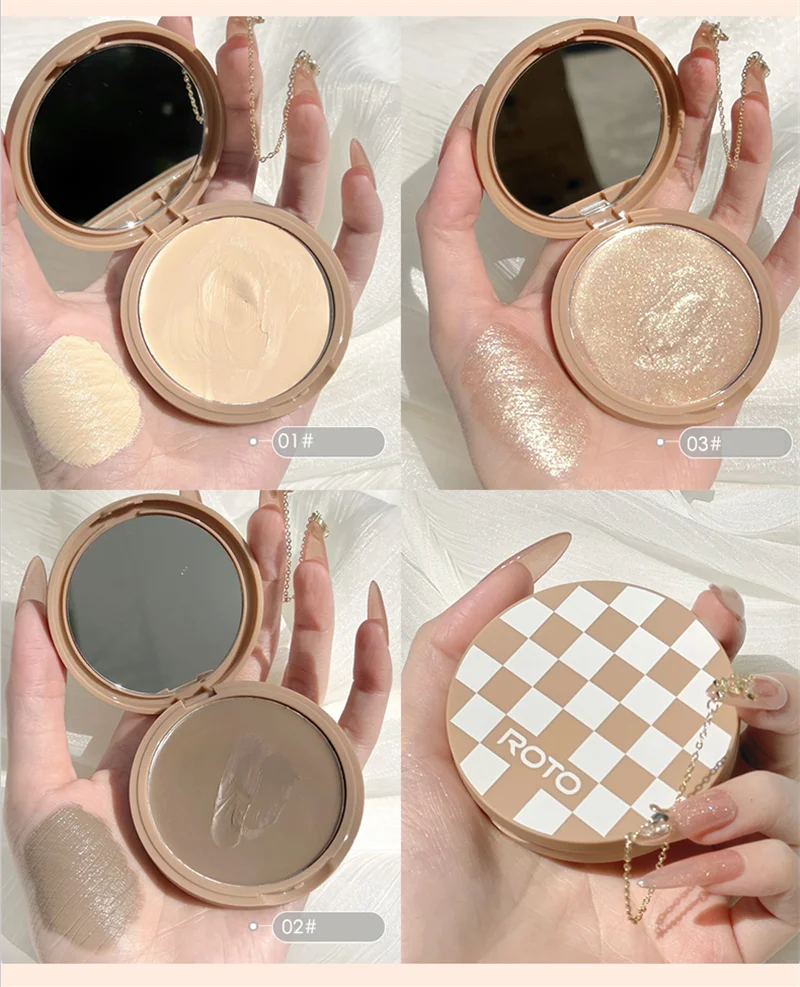 Description Picture 3 of itemConcealer Foundation Cream Highlighter Makeup Palette Ultra-long-lasting Acne Marks Cover Spots Acne Cement Moisturizing Makeup