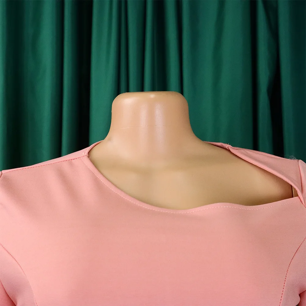 Description Picture 6 of itemChamliforve Dress for Women Fashion Office OL Formal Women's Dress Bandage Plus-size Pleated Dress maxi dresses for women