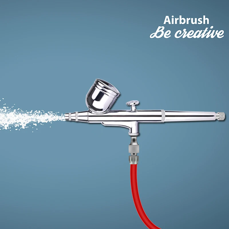 Description Picture 5 of item0.2MM Gravity Feed Dual-Action Airbrush Kit Trigger Spray Gun Sprayer for Makeup Art Craft Model Paint Spraying Hobby Air Brush