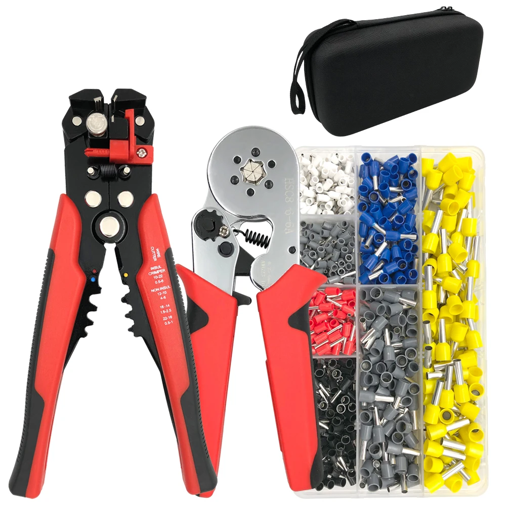 Description Picture 2 of itemWire Terminals Crimping Pliers HSC8 6-4A/6-6A Adjustable Ratchet, Wire Stripping Pliers D1, Connectors Wire Crimping Tool