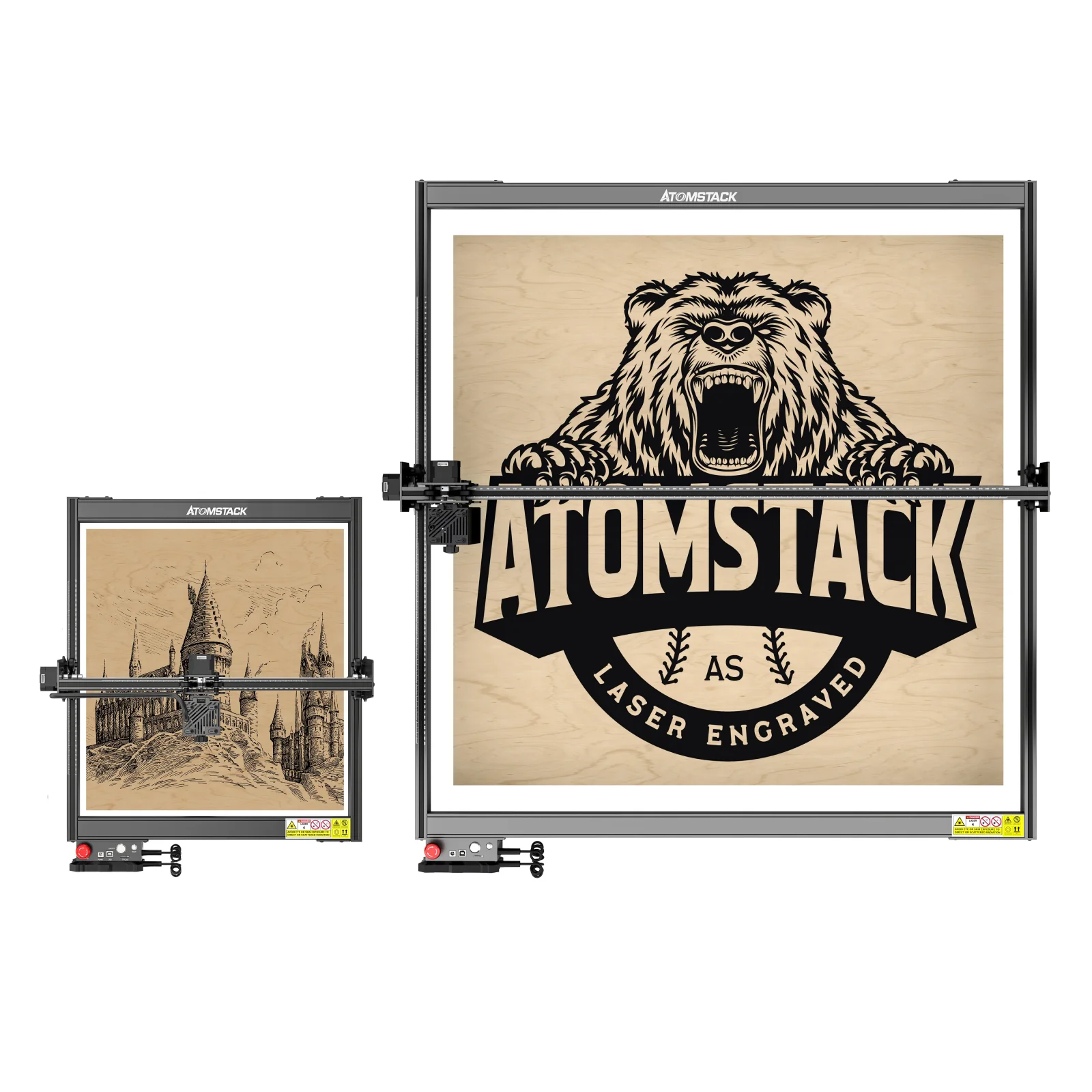 Description Picture 3 of itemAtomstack S20 X20 A20 Pro with Extension Kit Up to 850mm*800mm 130W Quad-Laser Engraving and Cutting Machine Cutter Engraver
