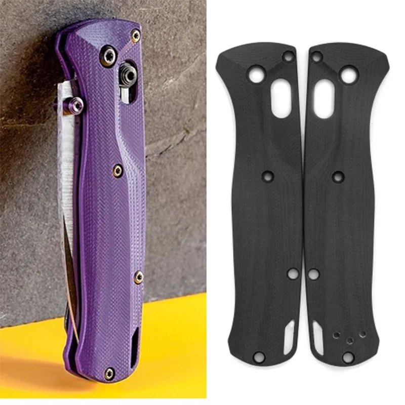 Description Picture 2 of item1pair G10 Blade Handle Patch for BM Bugout 535 Knife Folding Knife Patch Material DIY Accessories