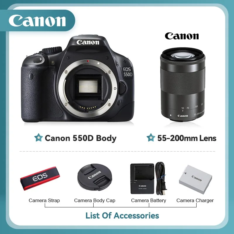 550D Add 55-200mm