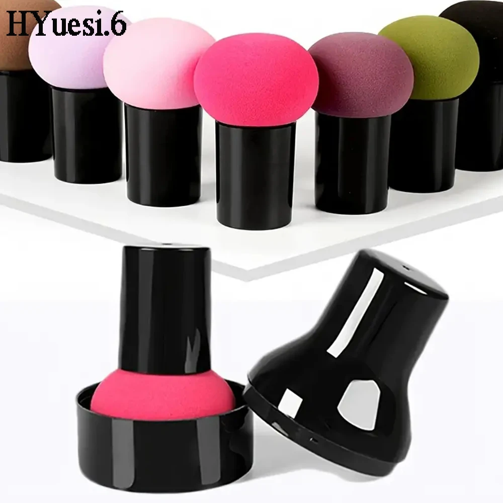 Description Picture 2 of itemMushroom Head Makeup Sponge Dry Wet Dual-use Cosmetic Powder Puff with Handle Case Professional Foundation Creams Beauty Tools