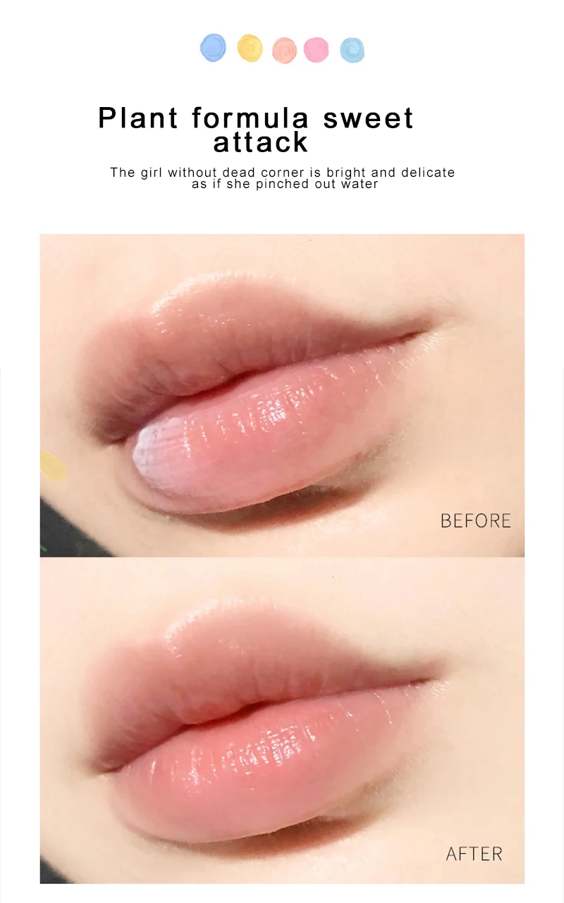 Description Picture 5 of item4/1Pcs Natural Lip Balm Moisturizing Lipstick Base Cute Makeup Anti-Cracking Lip Oil Original Korean Cosmetics Skin Care Product