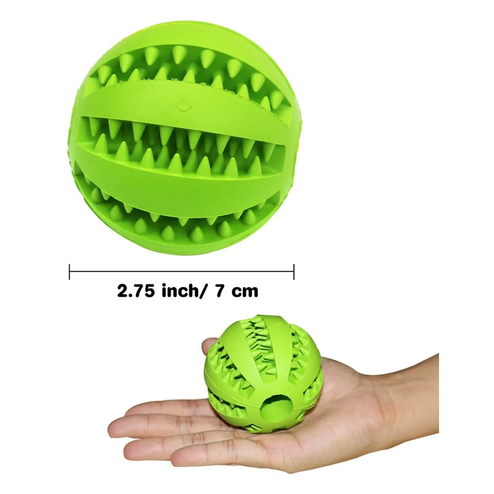 Description Picture 6 of itemDog Teething Toys Ball Nontoxic Durable Dog IQ Puzzle Chew Toys for Puppy Small Large Dog Teeth Cleaning Chewing Playing
