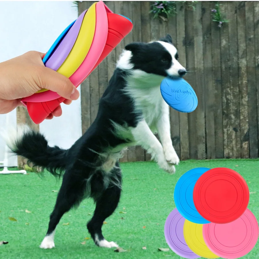 Description Picture 3 of itemPet Bite Resistant Frisbee Toy Dog Silicone Soft Frisbee Special Training Pet Toy