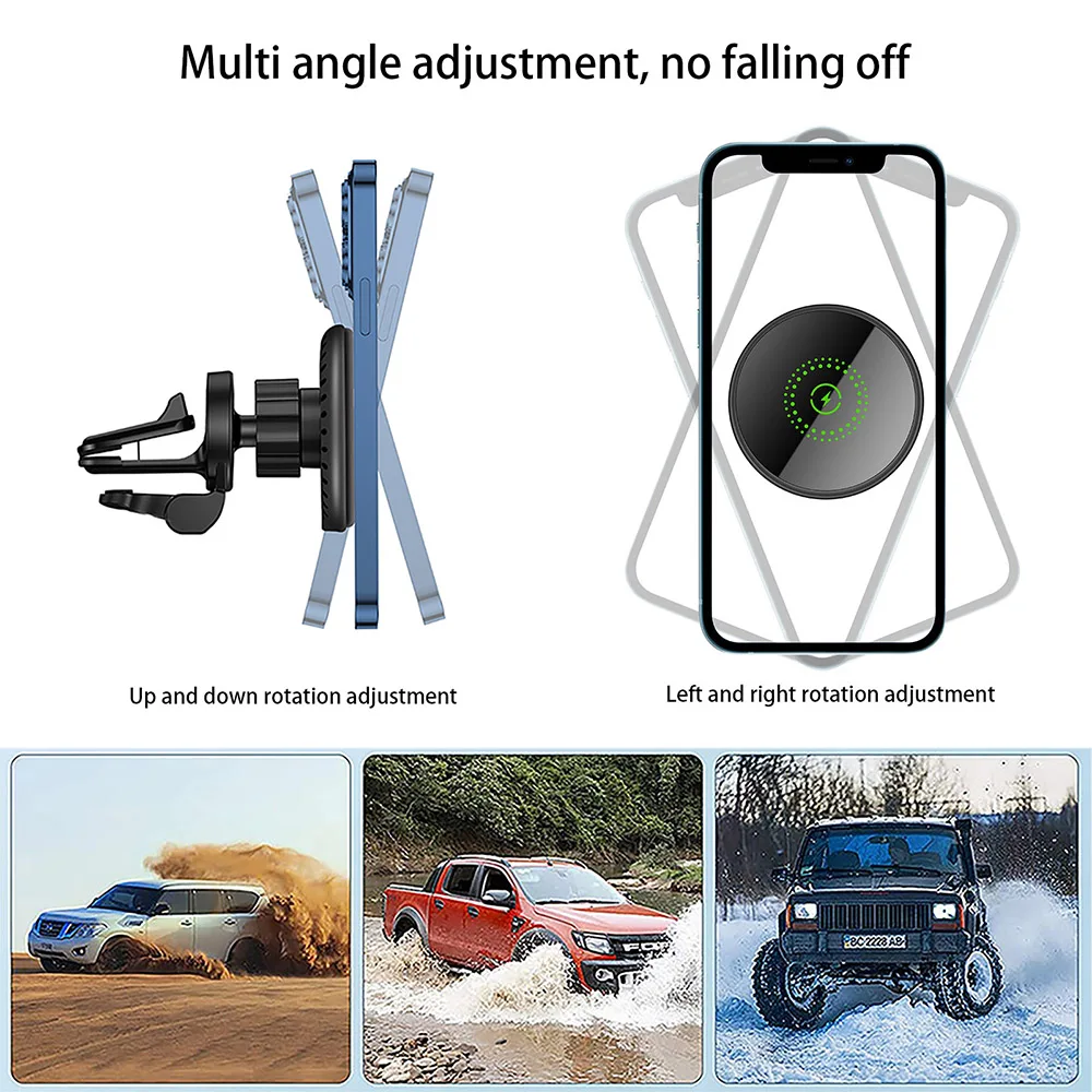 Description Picture 5 of itemNEW 30W Magnetic Car Wireless Charger Air Vent Holder for iPhone 12 13 14 15 Pro Max Mini Fast Car Charging Phone Stand Chargers