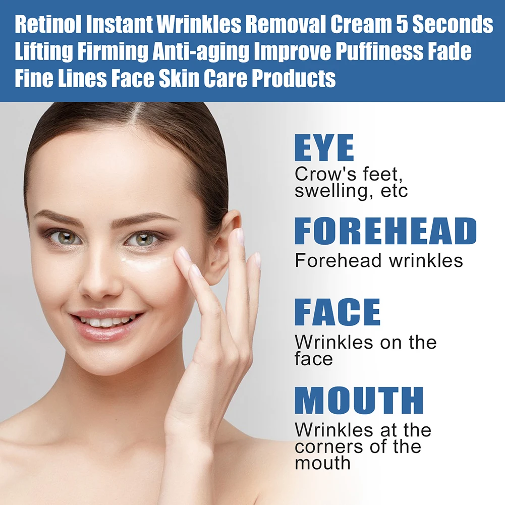 Description Picture 6 of item5 Seconds Instant Wrinkle Remover Face Cream Firming Anti Aging Lifting Moisturizing Facial Cream Remove Fine Line Skin Care