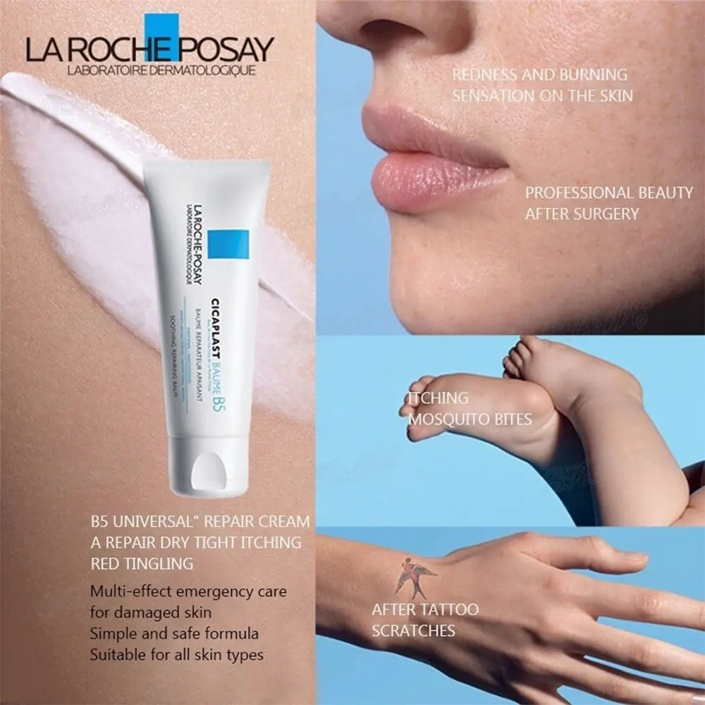 Description Picture 5 of item3PCS/5PCS La Roche-Posay B5 Repair Cream Cicaplast Balm Soothe Redness And Itching Nourishes Improve Sensitive Dry Skin Barrier