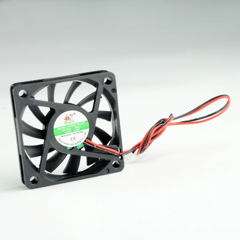Description Picture 4 of itemWANHAO D8-6010 cooling fan, double ball fan 24V line length 30cm