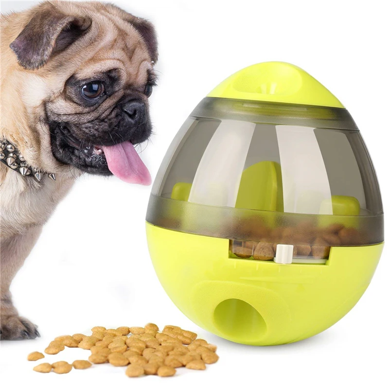 Description Picture 2 of itemInteractive Dog Cat Food Treat Ball Bowl Toy Funny Pet Shaking Leakage Food Container Puppy Cat Slow Feed Pet Tumbler Toy