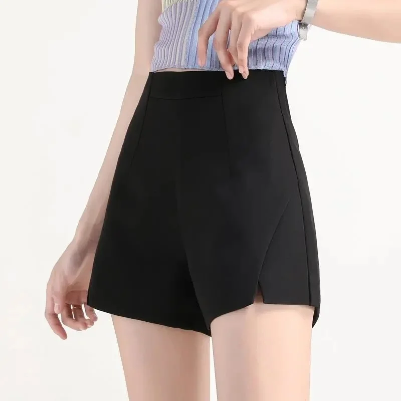 Large Fat Mm Loose Shorts for Women in Summer High Waist Thin Wide Leg A-line Casual Hot Pants