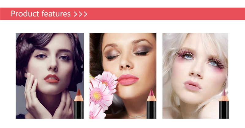 12 Colors Cosmetic Lipstick Pen Matte Long Lasting Pigments Waterproof Lady Charming Lip Liner Contour Makeup Lipstick Tool