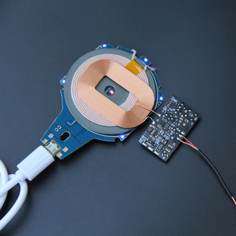 Description Picture 5 of itemQi Standard Wireless Charging Receiver Adapter Module 5V 1A Pure Copper Coil Circuit Universal Battery Charger For Iconic Brand Huawei