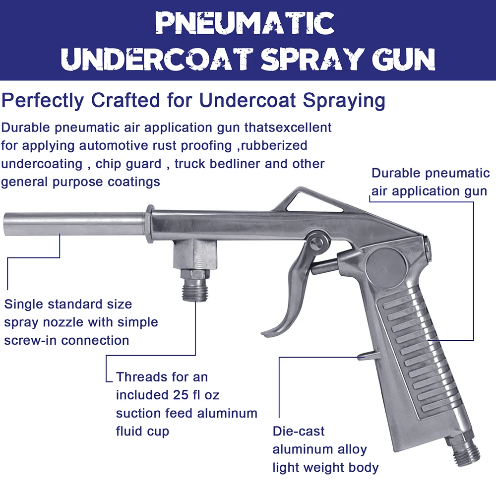 Description Picture 2 of itemPS-6 Chassis Spray Gun Glue Gun Car Chassis Spray Gun with Pot Fine Spraying Sandblasting Gun