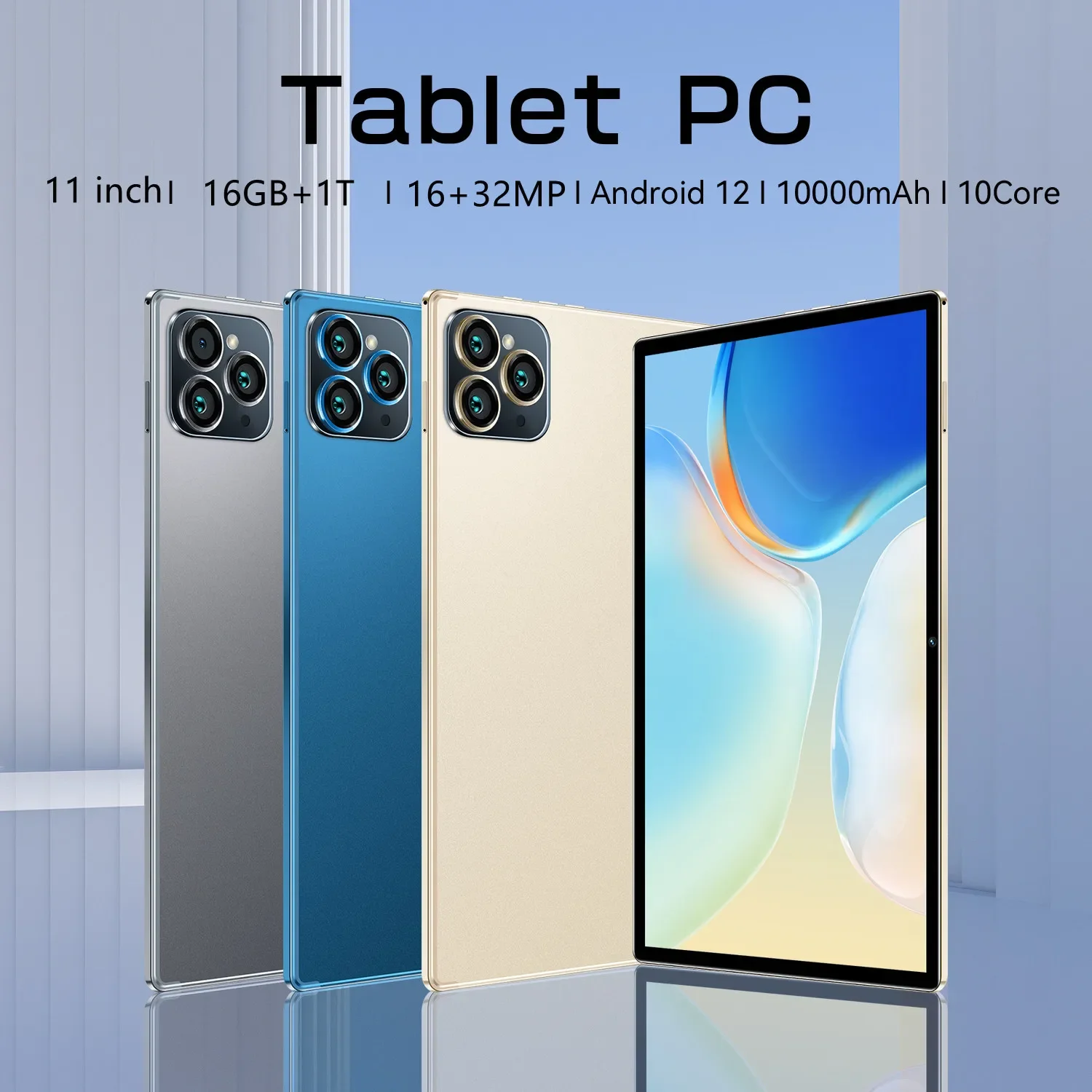 Description Picture 2 of item2023 New PAD 6 PRO Tablet  Android 12 16GB+1T 11 Inch HD Snapdragon 870 10 Core 5G Dual SIM Card or Wifi Google Play Tablets