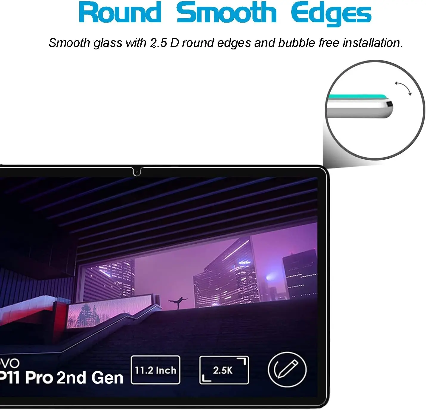 Tempered Glass for Iconic Brand Tab P11 Pro (2nd Gen) 2022 TB-132FU/TB-138FC 11.2inch Screen Protector Glass Anti Rayures sans Bulles