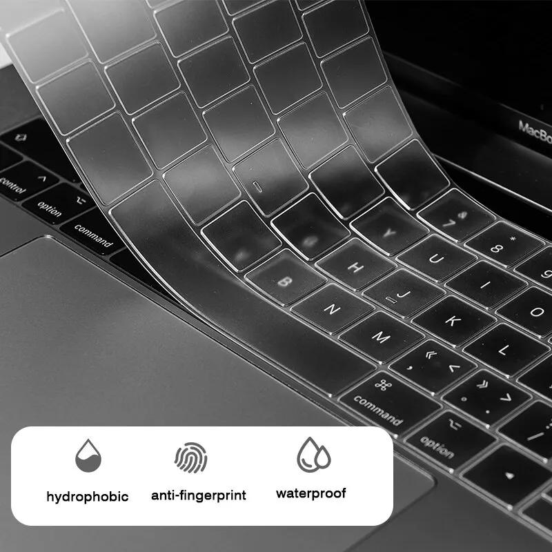 Description Picture 4 of itemEU US Enter Keyboard Cover For Macbook Air 13 Pro 13 Pro 14 Air 13.6 M2 Silicone Color Waterproof Keyboard Protective Film Case