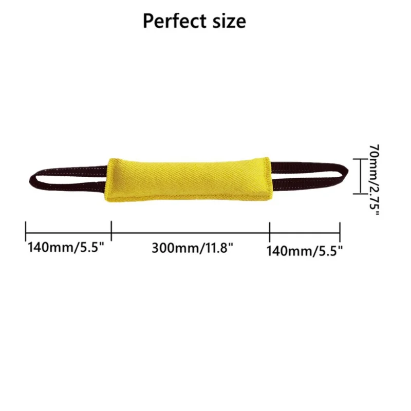 Description Picture 3 of itemDog Biting Pillow Tug Stick Hemp Training Chewing Durable Linen Molar Clean Teeth Interactive Toys Outdoor 2 Rope Pets Supplies