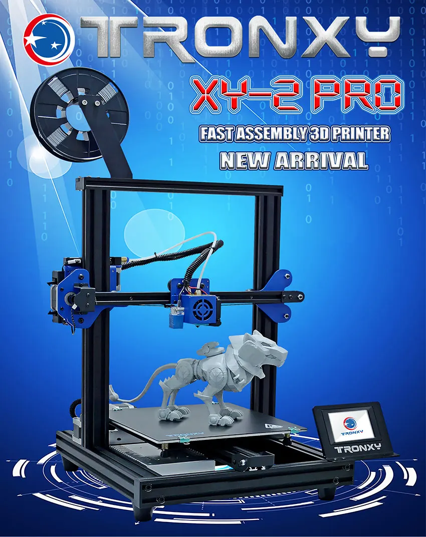 Description Picture 2 of itemNewest Tronxy 3D Printer XY-2 PRO 255*255mm Build Size TMC Ultra-quiet Motor Drive Chip Auto Leveling High Quality Printing