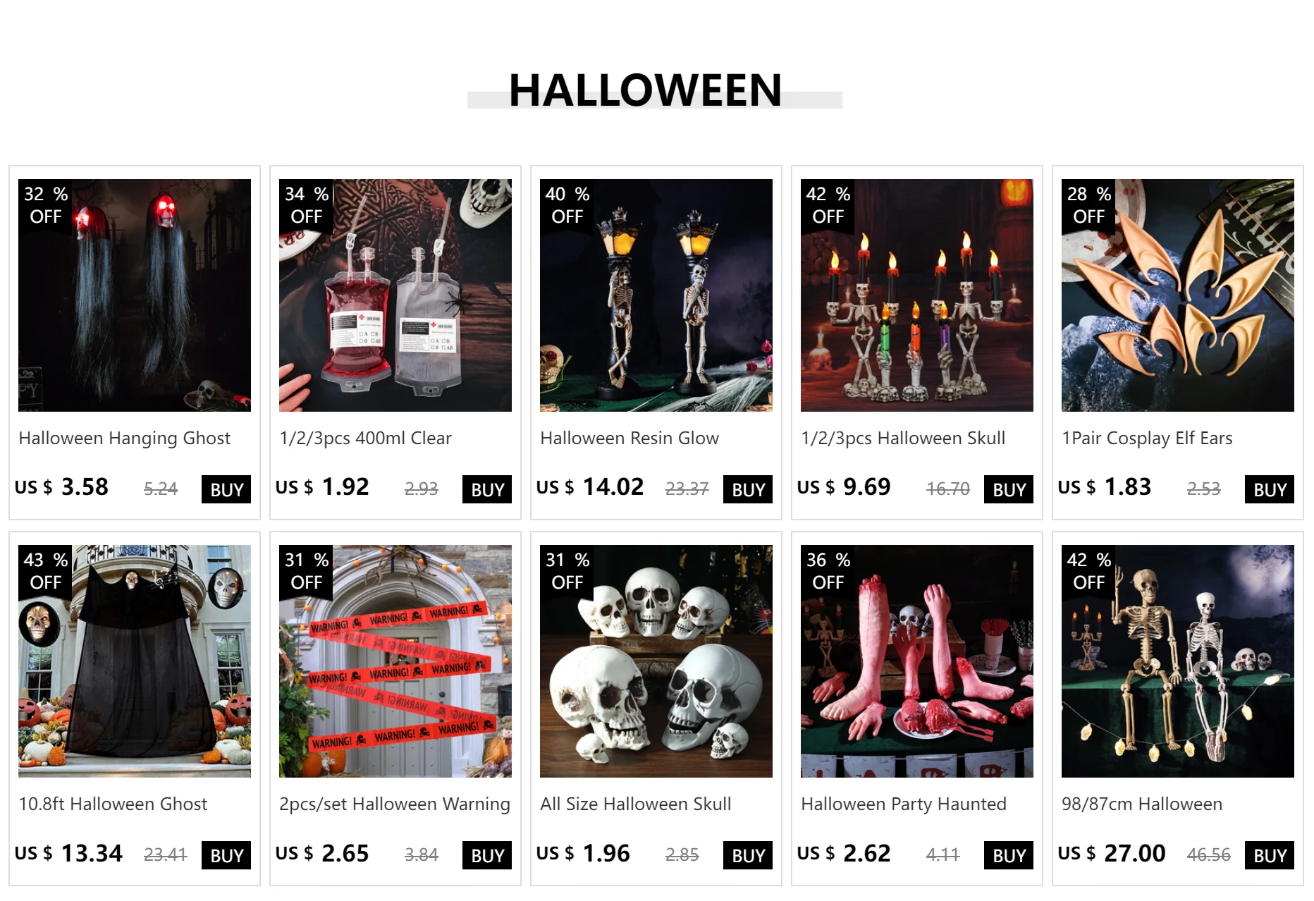 Description Picture 2 of itemHalloween Hanging Ghost Skull with Long Hair Glowing Eyes Terror Skull Ghost House Head Skeleton Props 2023 Halloween Decoration