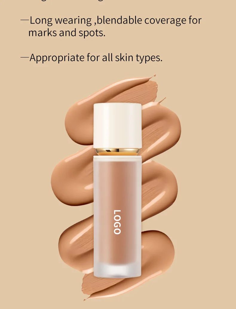 Description Picture 5 of itemPrivate Label Makeup Concealer Liquid Full Coverage Eye Dark Circles Blemish 10 Colors New Dark Skin Face Contour Cosmetics