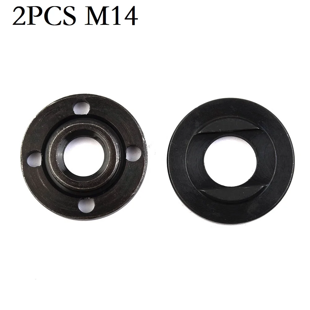 Description Picture 2 of item2pcs M14 Thread Replacement Angle Grinder Inner Outer Flange Nut Set Replacement For 14mm Spindle Thread Angle Grinder Access