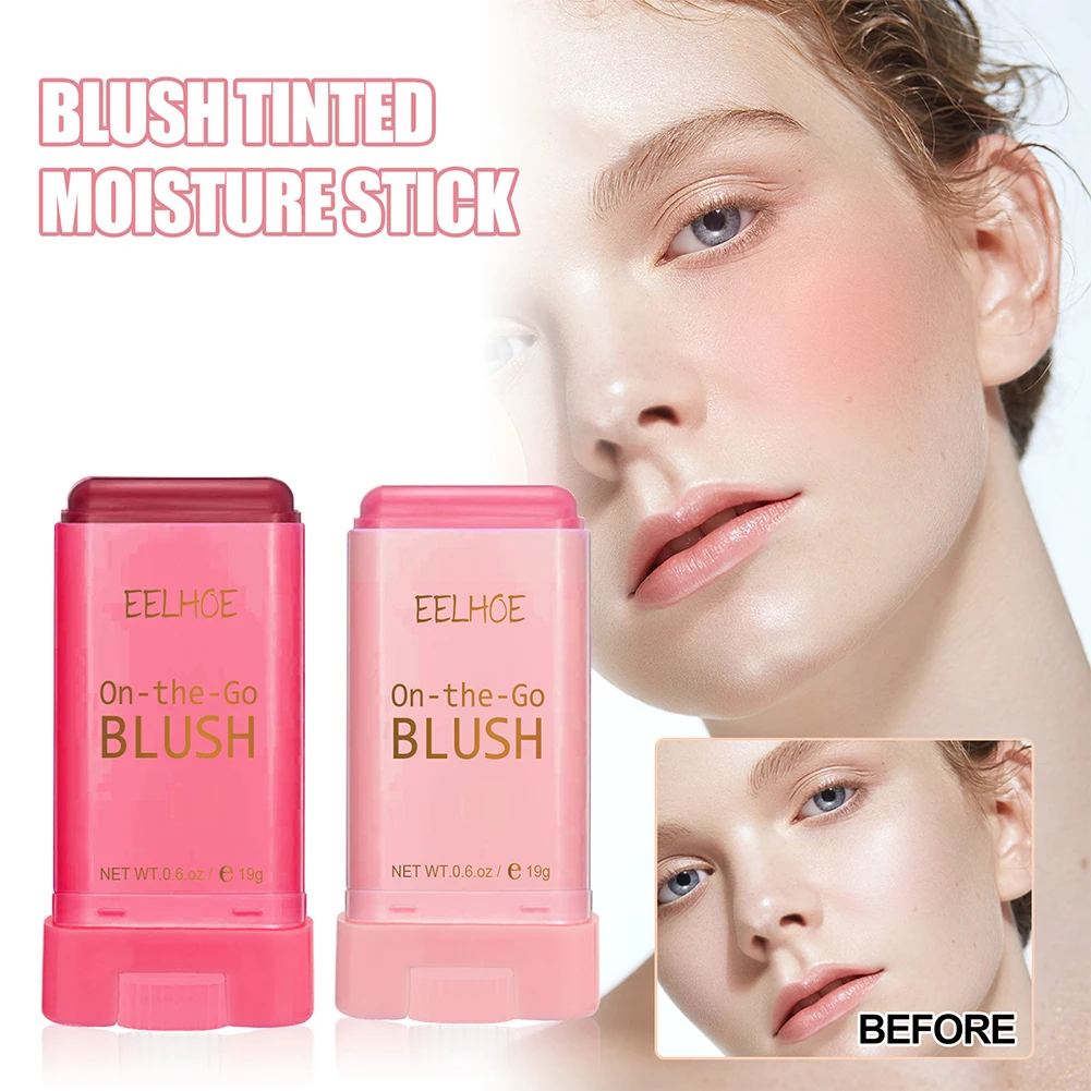 Description Picture 4 of itemFace Cream Blush Long-Lasting 19g Face Blusher Stick Natural-Looking Multifunctional Easy Use Moisturizing for Women Skin Care