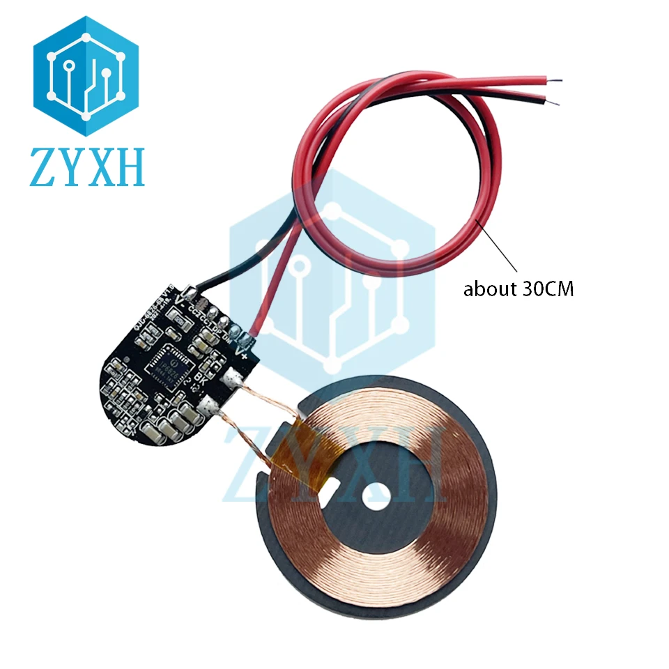 15W Qi Fast Wireless Charger Module Transmitter Coil PCBA 10W 7.5W 5W Automatic Identification For iphone 12 For Samung S9 S8
