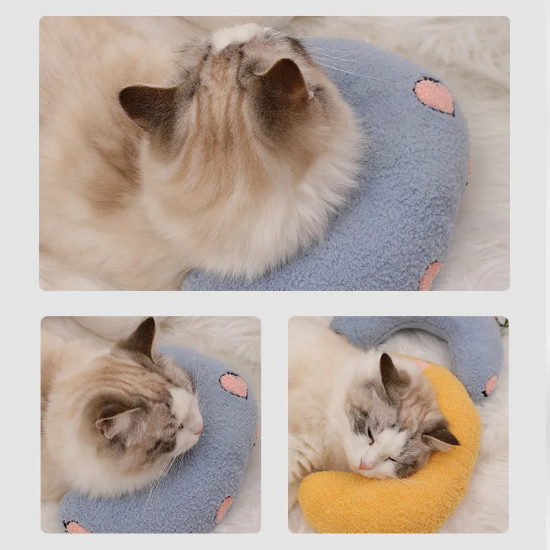 New small pillow for cats Fashion neck support Deep sleep dog U-shaped pillow Cat pillow Kitten head pillow dog pillow