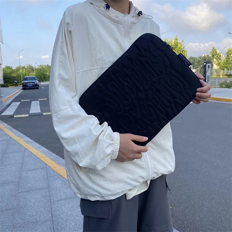 Description Picture 3 of itemEmbroidery Pattern Cute Shockproof Laptop Sleeve Case Bag 11 13 14 Inch for Macbook Ipad For Samsung Laptop and Tablet Pouch