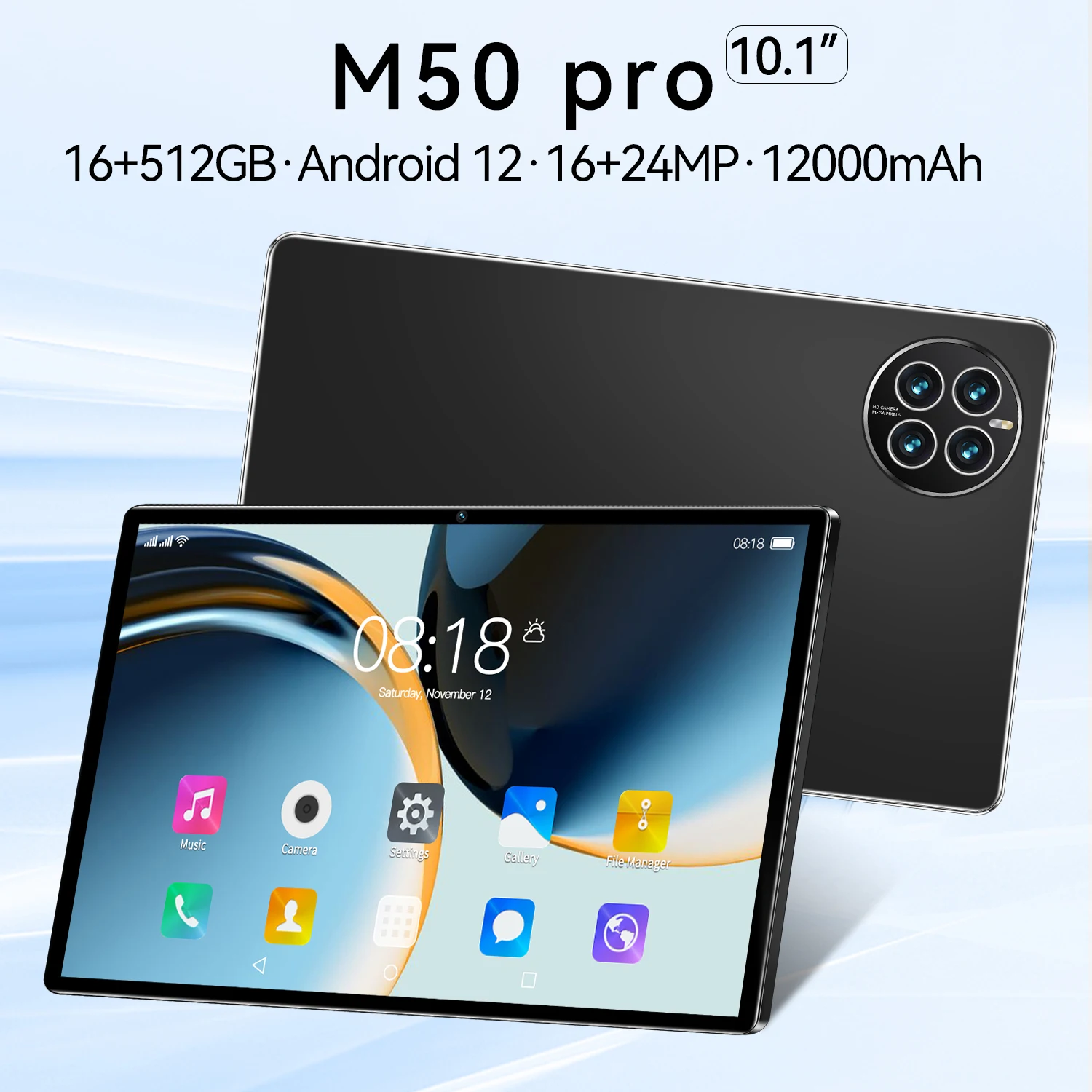 Description Picture 2 of itemWorld Premiere MatePad M50 Original Tablet Snapdragon 870 Android 12 Tablet 12 Inch 5G Network Global Version Tablets Dual Sim