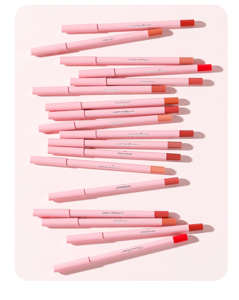 Description Picture 4 of item12 Colour Matte Lip Liner Pencil Carving Labial Makeup Lasting Brown Lip Liners Waterproof Lipstick Pen Lip Contouring Cosmetics