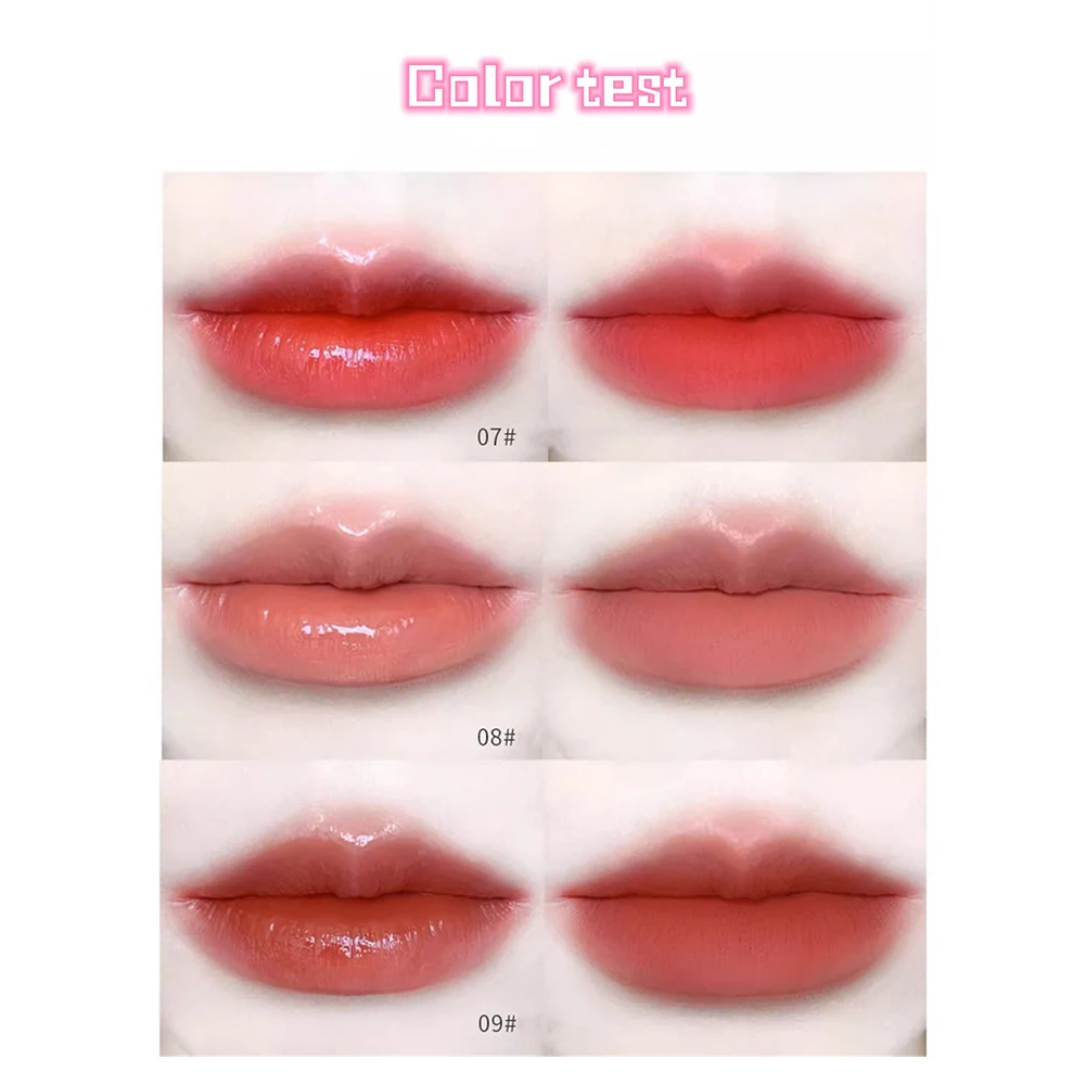 Description Picture 5 of item8 Color Mirror Water Lip Glaze Lip Gloss Makeup Waterproof Lasting Non-stick Cup White Matte Liquid Lipstick Women Cosmetic