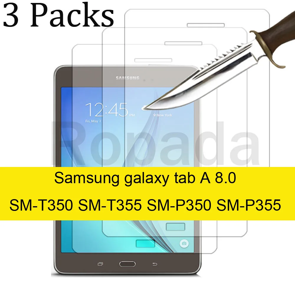 Description Picture 2 of item3PCS Glass screen protector for Samsung galaxy tab A 8.0 SM-T290 T295 T380 T385 P200 P205 T350 T355 P350 P355 tablet film