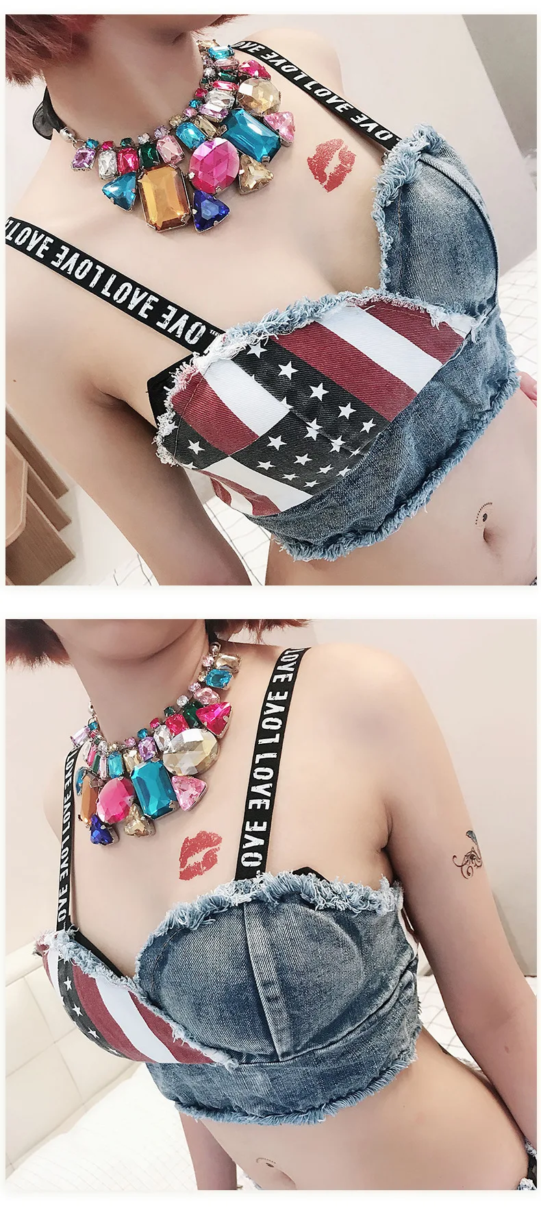 Description Picture 6 of itemNightclub Sexy Tight Denim Shorts New Arrival Rafted 2023 Ultra Short Fashionable Low Waist Jeans for Women