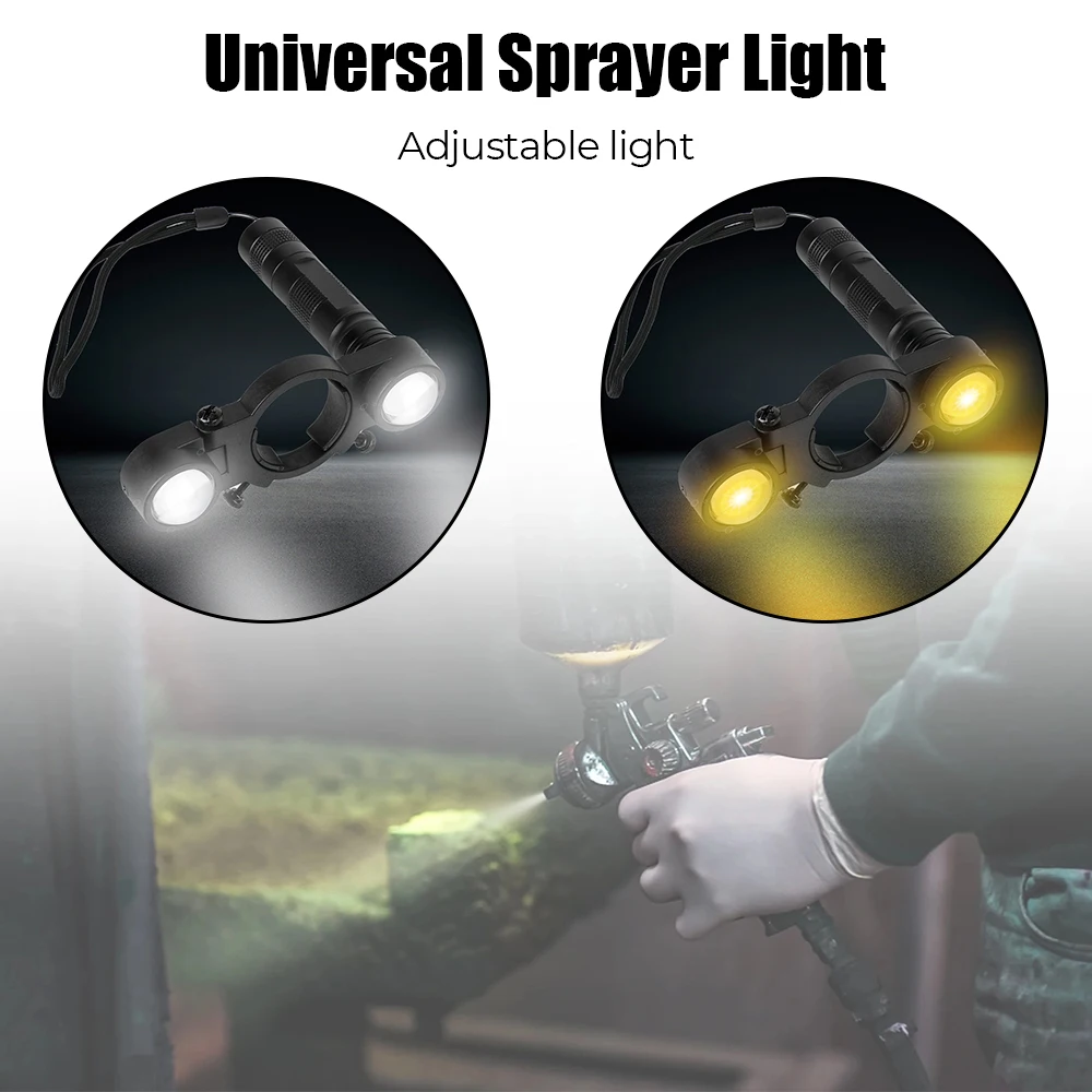 Spraying Machine Light Portable for Sprayer Tool Rechargeable Fill-in Light Universal Spray Light Adjustable Airbrush Lighting