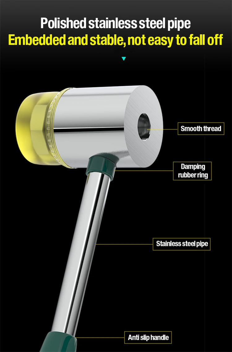 Description Picture 5 of itemWYNN'S Double-Faced Soft Hammer Mallet Rubber Hammer for Home Flooring Decoration Installation Hand Tool Jewelry Craft DIY Work