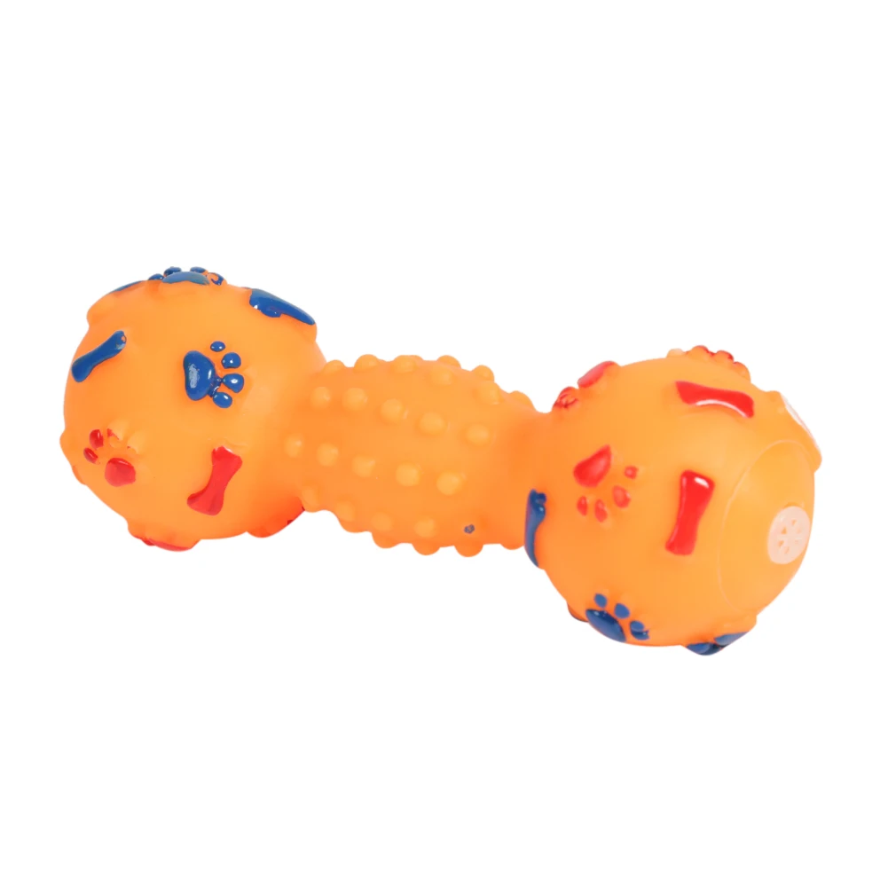 Description Picture 5 of itemFunny Rubber Chewing Bone Colorful Non-toxic Dumbbell Shaped Pet Toys Bite Resistant Natural Material For Pet Dog Cat Or Puppy