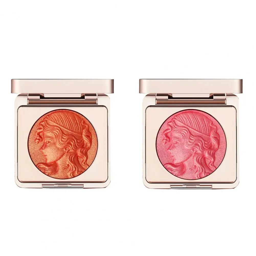 Description Picture 4 of itemFace Blusher Peach Pink Makeup Blush Palette Cheek Contour Blush Cosmetics Blusher Cream Makeup Rouge Cheek Tint Korean Makeup