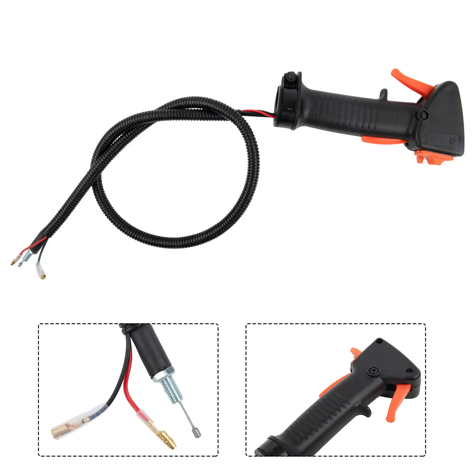 Description Picture 3 of itemThrottle Handle Throttle Grip Garden Power Tool Parts MS-2TL-52 Alloy Industrial Plastic For Timbertech MS-2TL-52