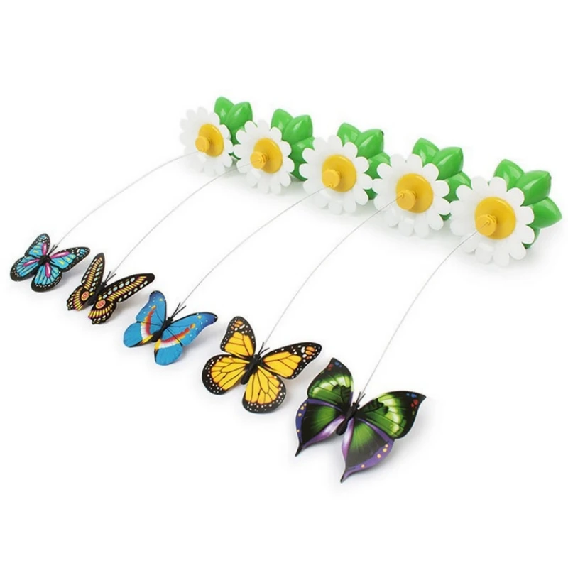 Description Picture 5 of itemRotating Electric Flying Butterfly Colorful Interactive Cat Dog Automatic Humming Bird Intelligence Training Rotating Funny Toys